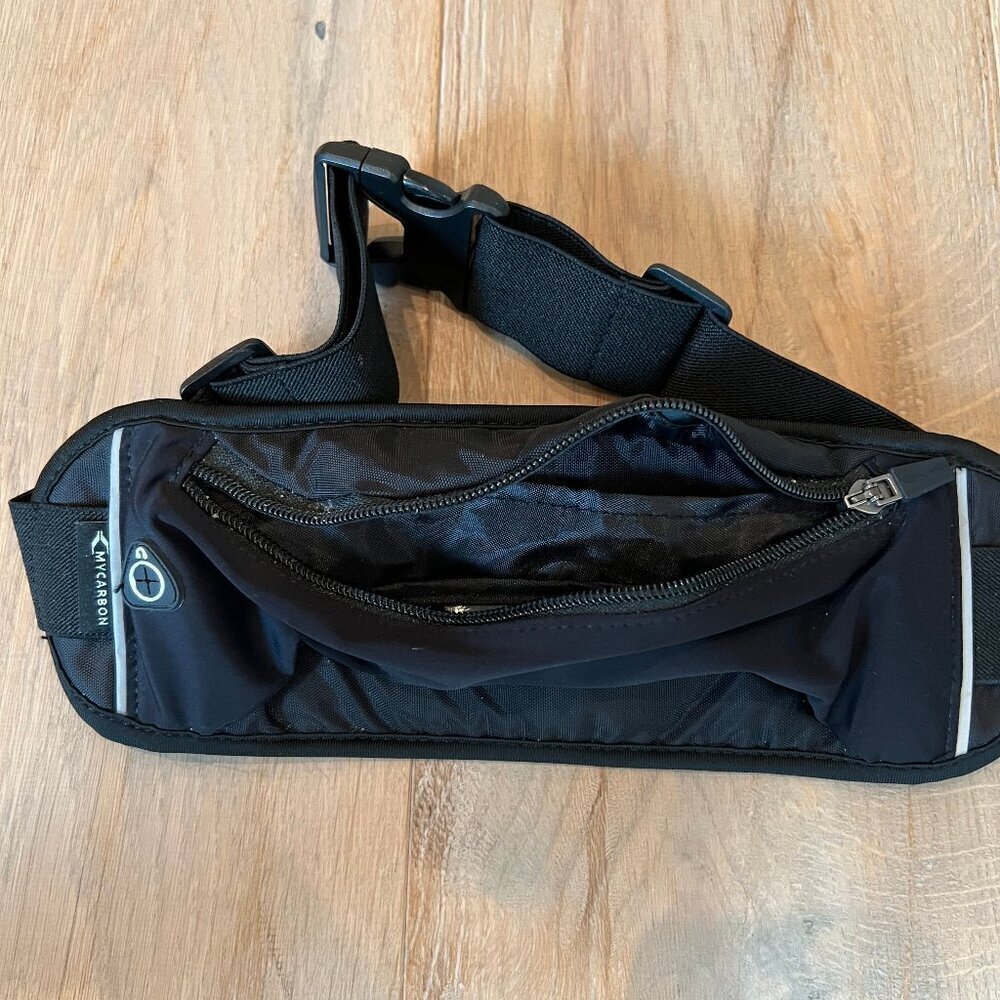 MYCARBON Running Belt Adjustable With Zipper Pocket Sports Bum Bag Lightweight - Picture 5 of 5